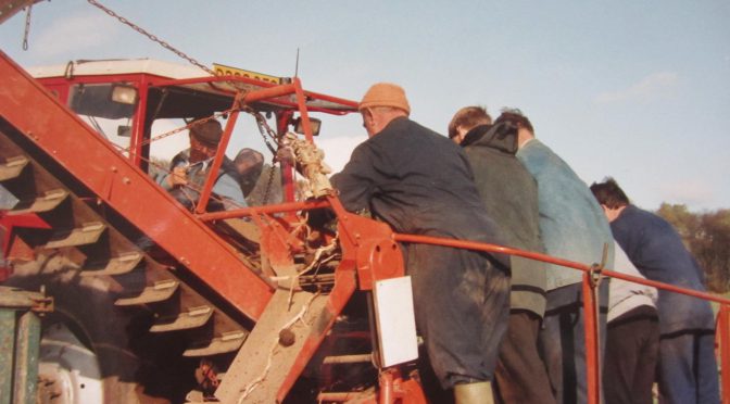 Remember the early days of working on the back of the tattie harvester?