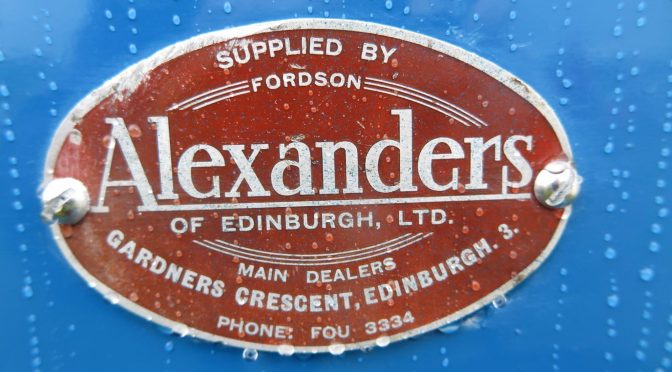A long-standing name for tractors: Alexanders of Edinburgh Ltd