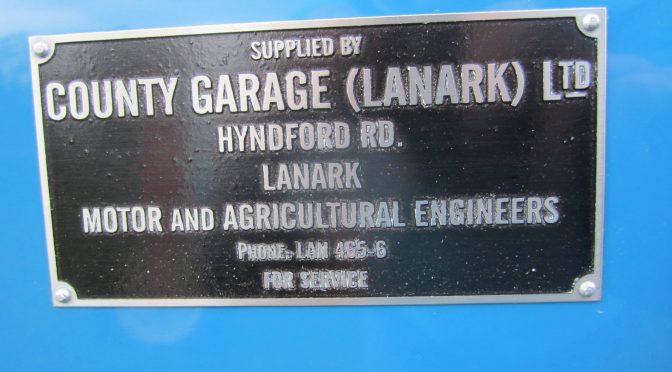 A Lanark name: County Garage (Lanark) Ltd