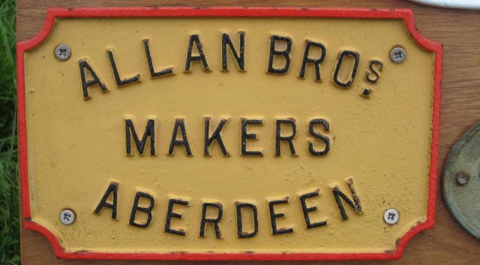 Allan Brothers of Aberdeen, specialists in threshing machines and oil engines