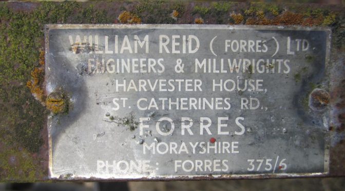 A well known Forres name: William Reid (Forres) Ltd