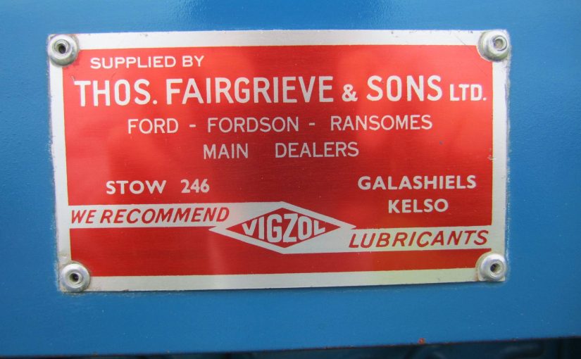 Authorised agents for sales and service of Fordson tractors in 1922