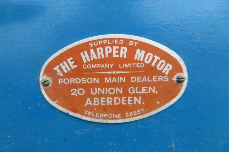 Early Fordson Farm Tractor dealers in Scotland